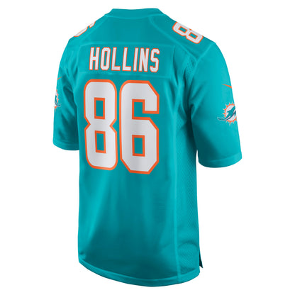 Miami Dolphins Mack Hollins Game Aqua Football Jersey product image