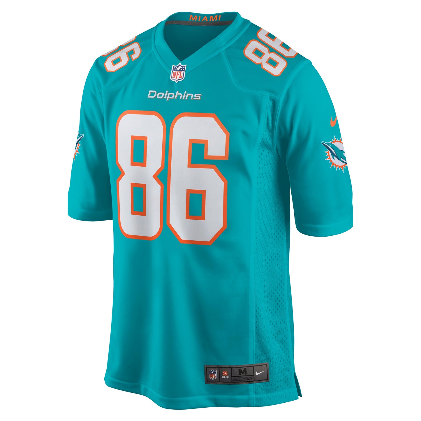 Miami Dolphins Mack Hollins Game Aqua Football Jersey product image