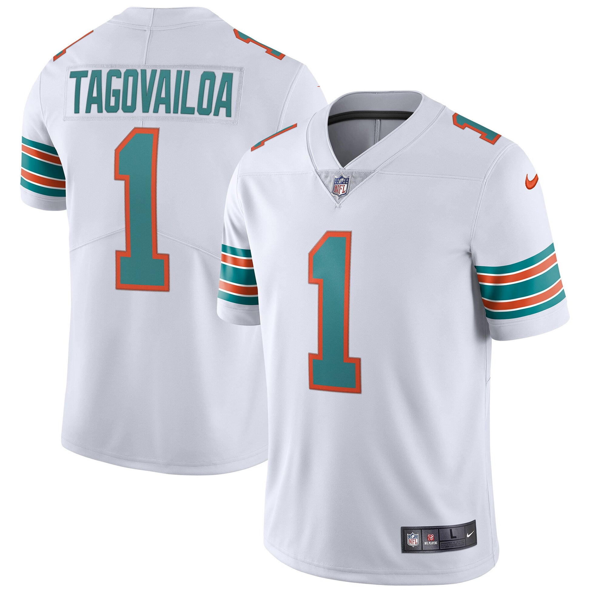 Miami Dolphins Tua Tagovailoa Alternate Limited White Football Jersey product image