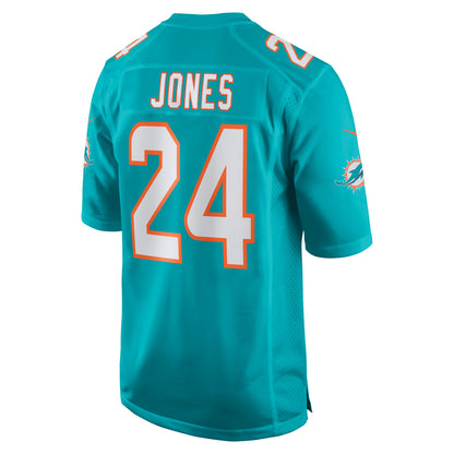 Miami Dolphins Byron Jones Game Aqua Football Jersey product image
