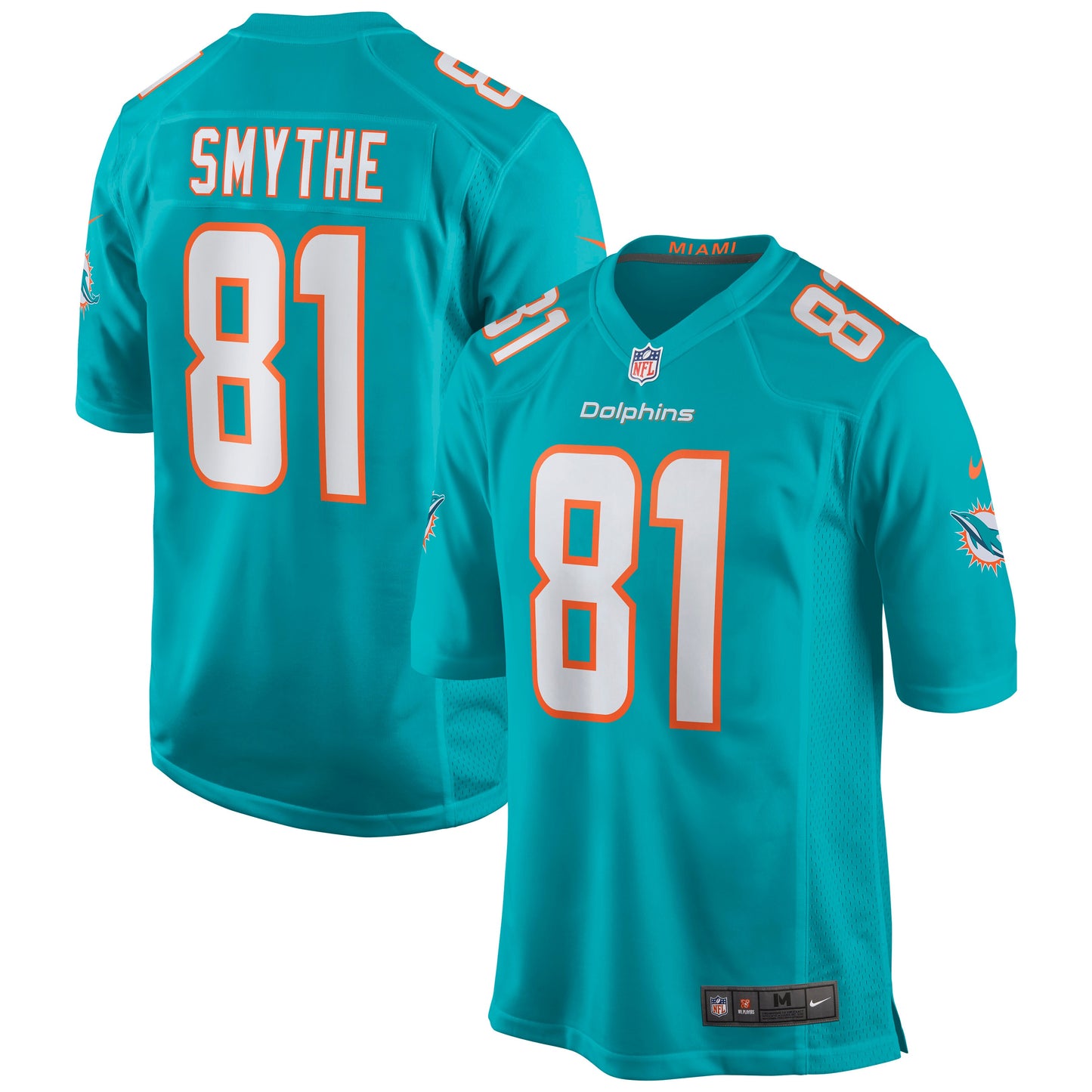 Miami Dolphins Durham Smythe Game Aqua Football Jersey product image