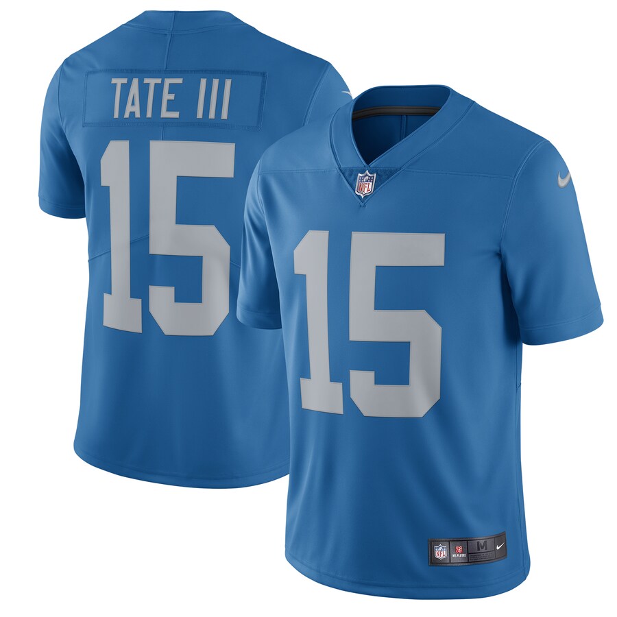 Detroit Lions Golden Tate 2017 Throwback Limited Blue Football Jersey product image