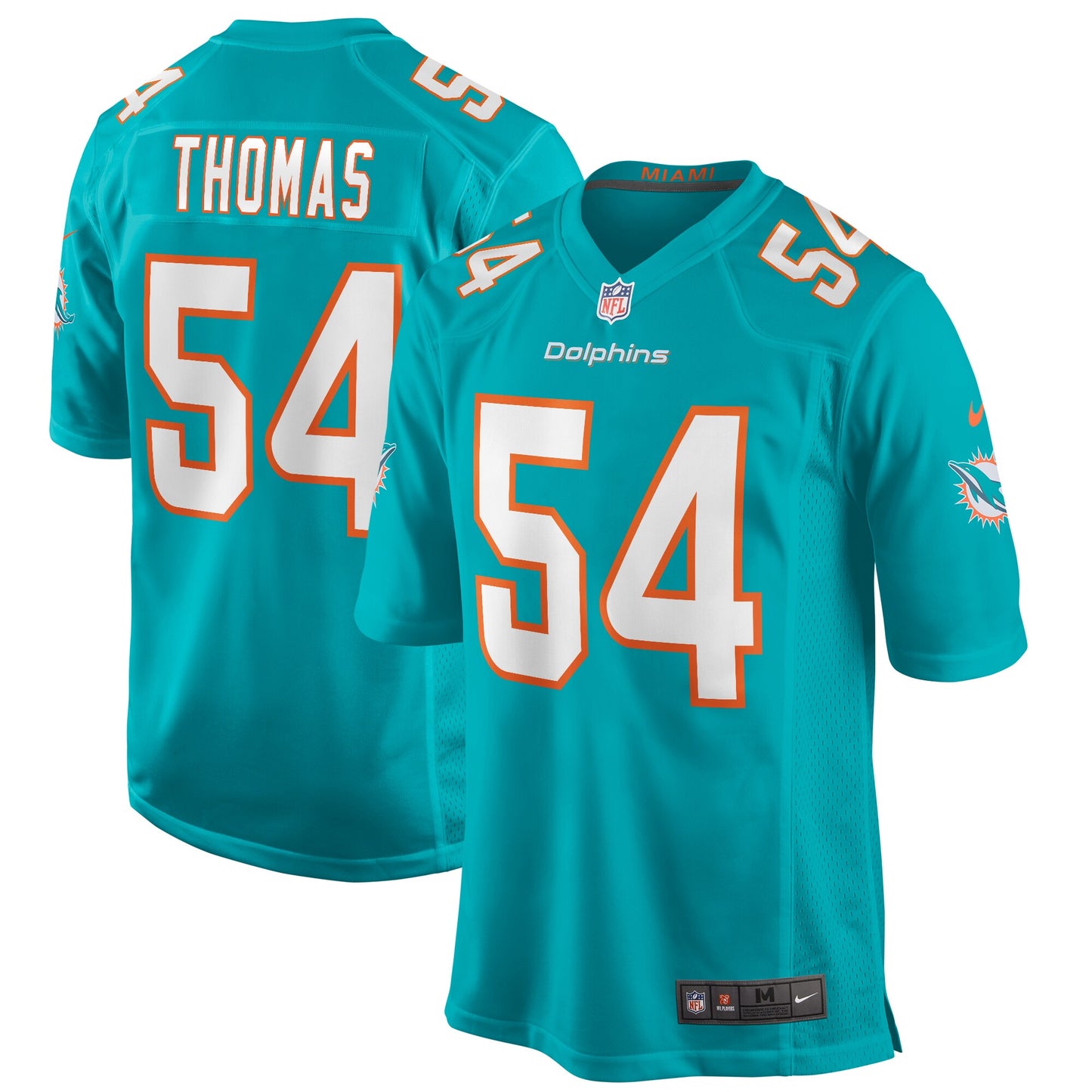 Miami Dolphins Zach Thomas Game Aqua Football Jersey product image