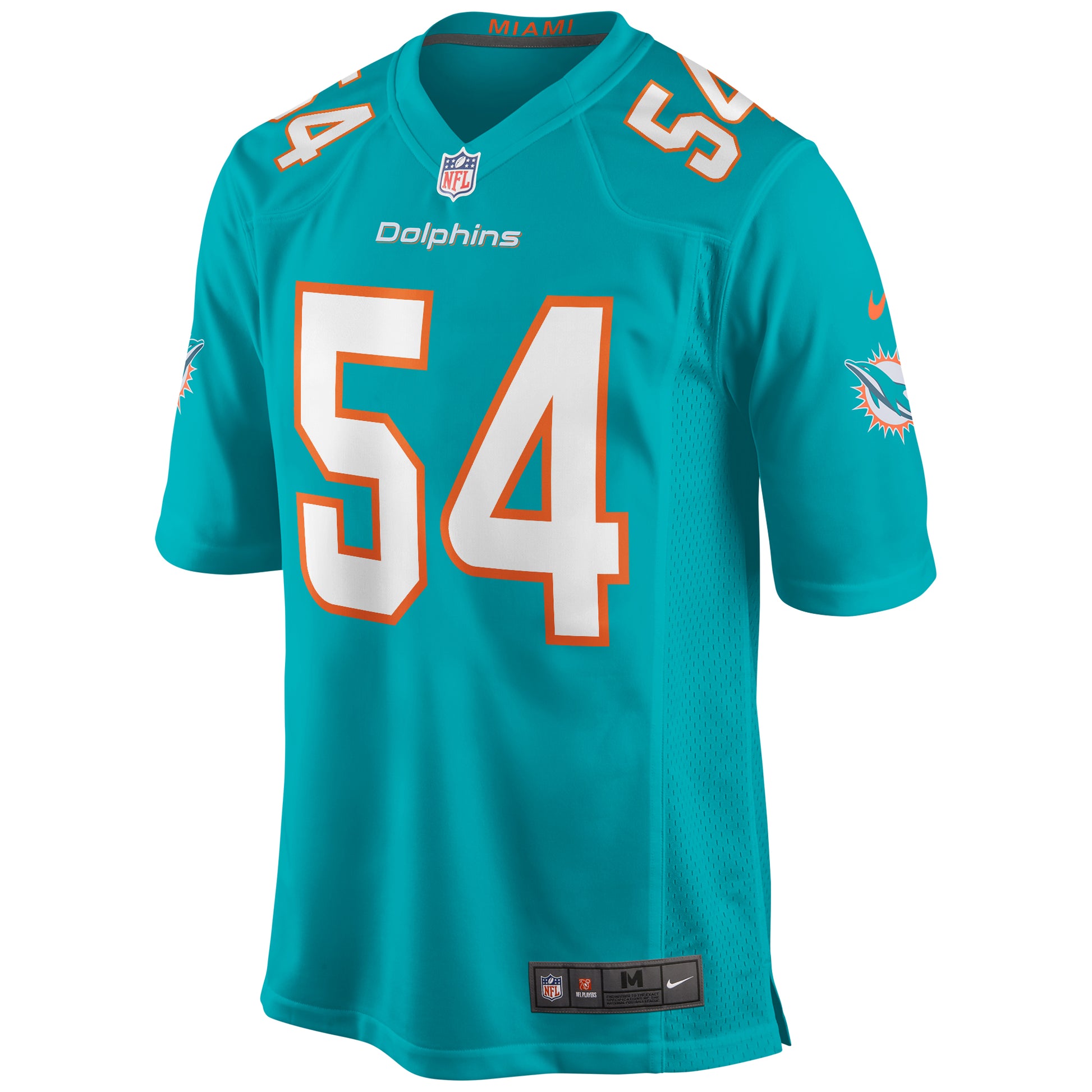 Miami Dolphins Zach Thomas Game Aqua Football Jersey product image