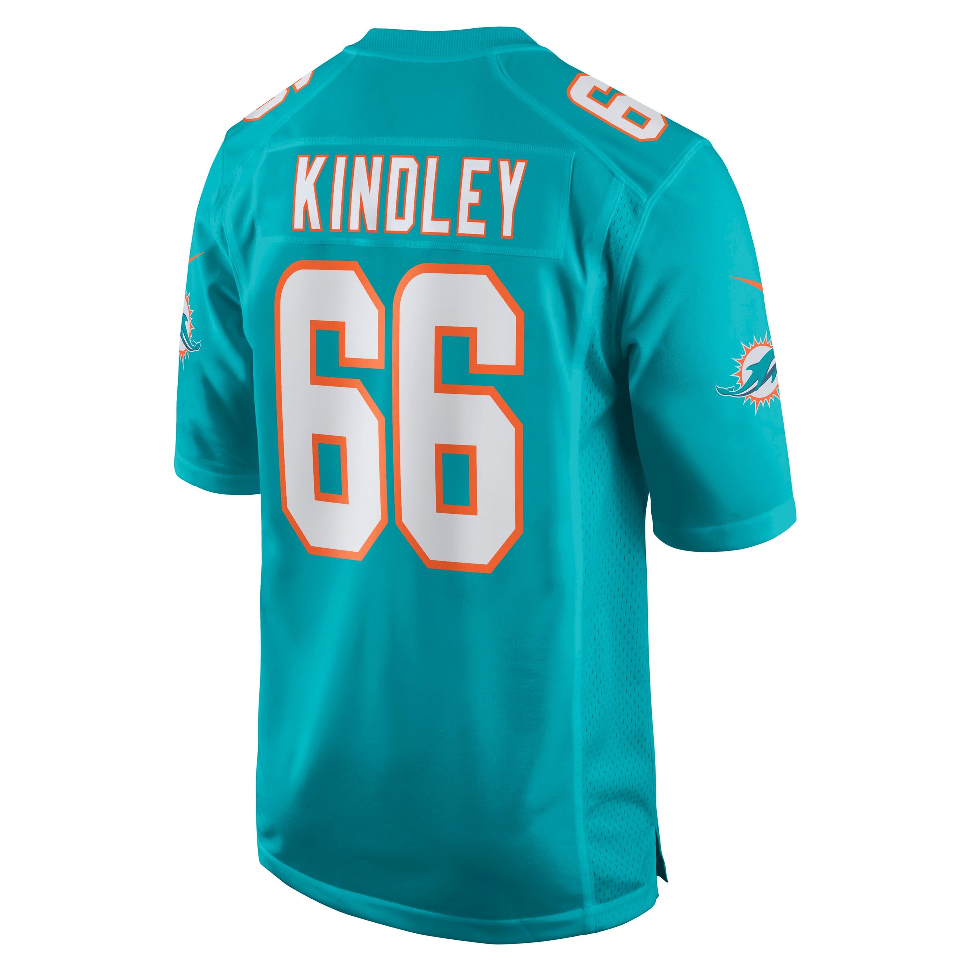 Miami Dolphins Solomon Kindley Game Aqua Football Jersey product image