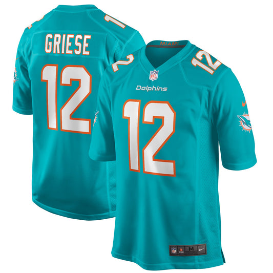 Miami Dolphins Bob Griese Game Aqua Football Jersey product image