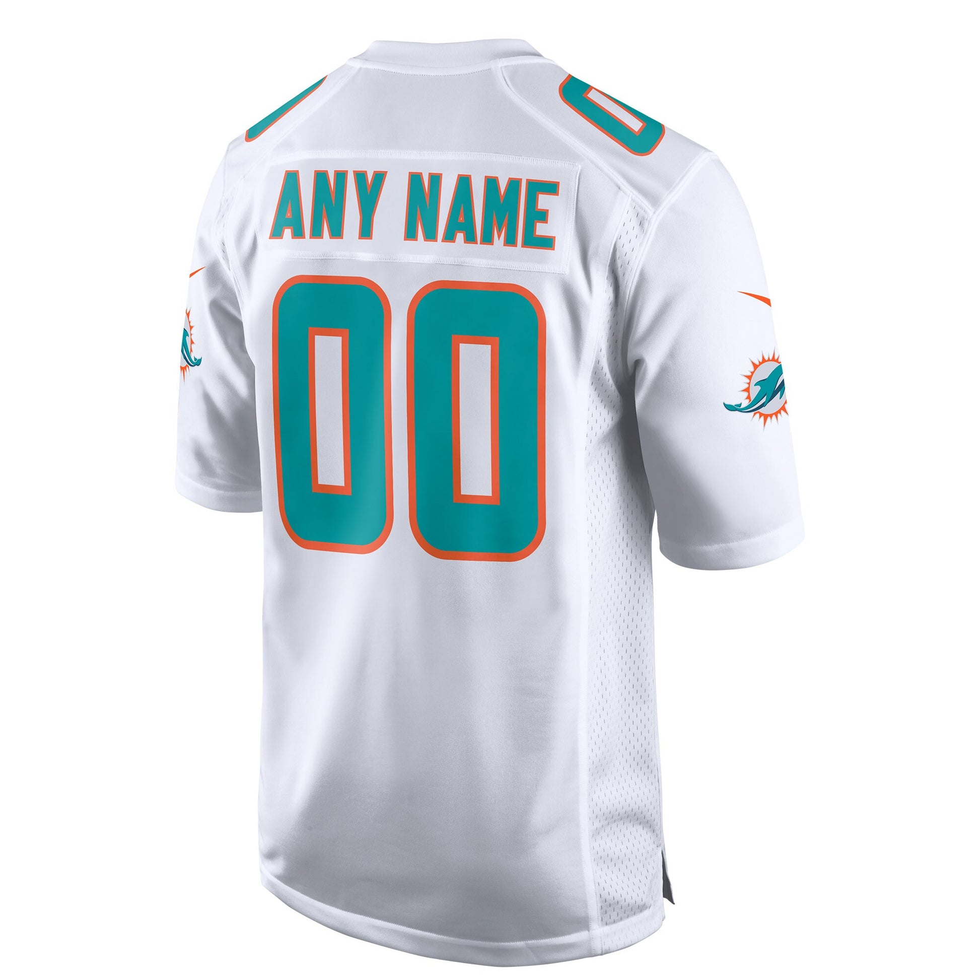 Miami Dolphins Custom Game White Football Jersey product image