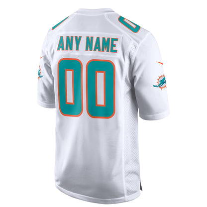 Miami Dolphins Custom Game White Football Jersey product image