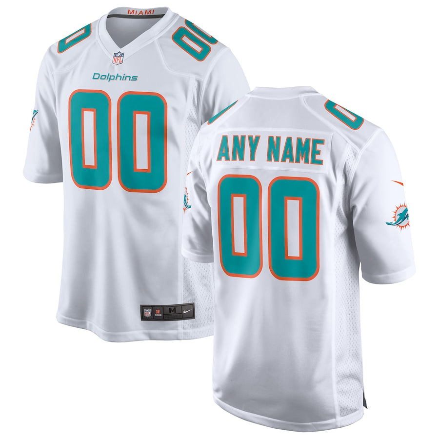 Miami Dolphins Custom Game White Football Jersey product image