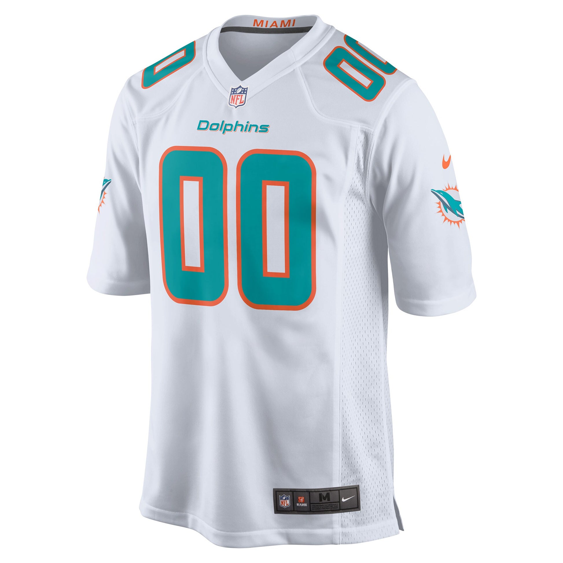 Miami Dolphins Custom Game White Football Jersey product image