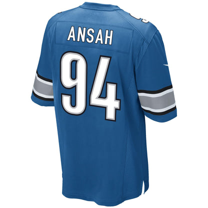 Detroit Lions Ezekiel Ansah Game Blue Football Jersey product image
