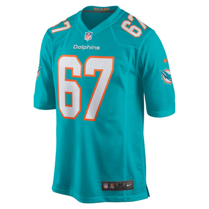 Miami Dolphins Ted Karras Game Aqua Football Jersey product image
