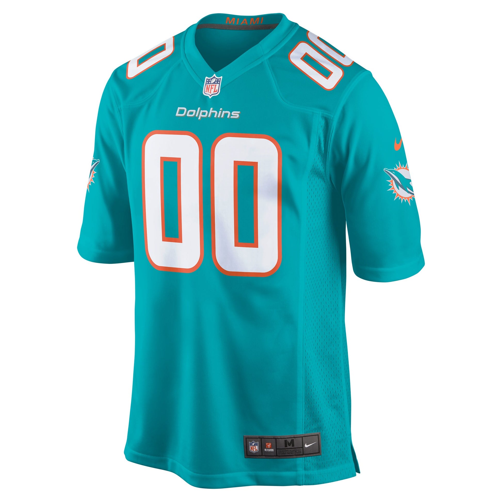 Miami Dolphins Aqua Custom Game Aqua Football Jersey product image