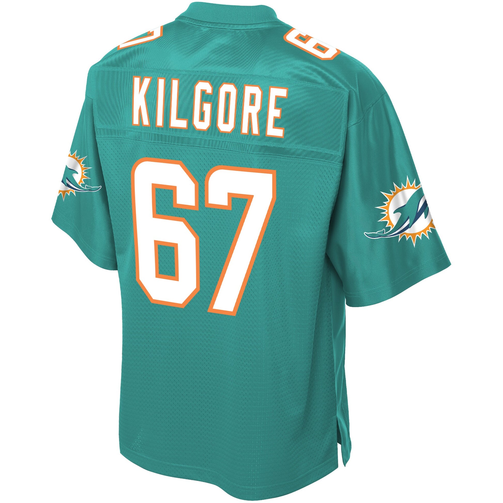 Miami Dolphins Daniel Kilgore Pro Line Big & Tall Aqua Football Jersey product image