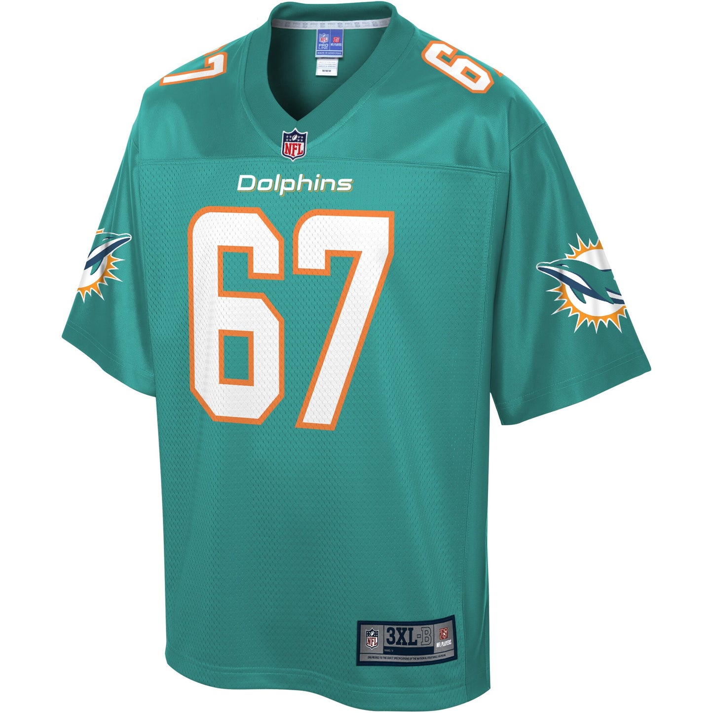 Miami Dolphins Daniel Kilgore Pro Line Big & Tall Aqua Football Jersey product image