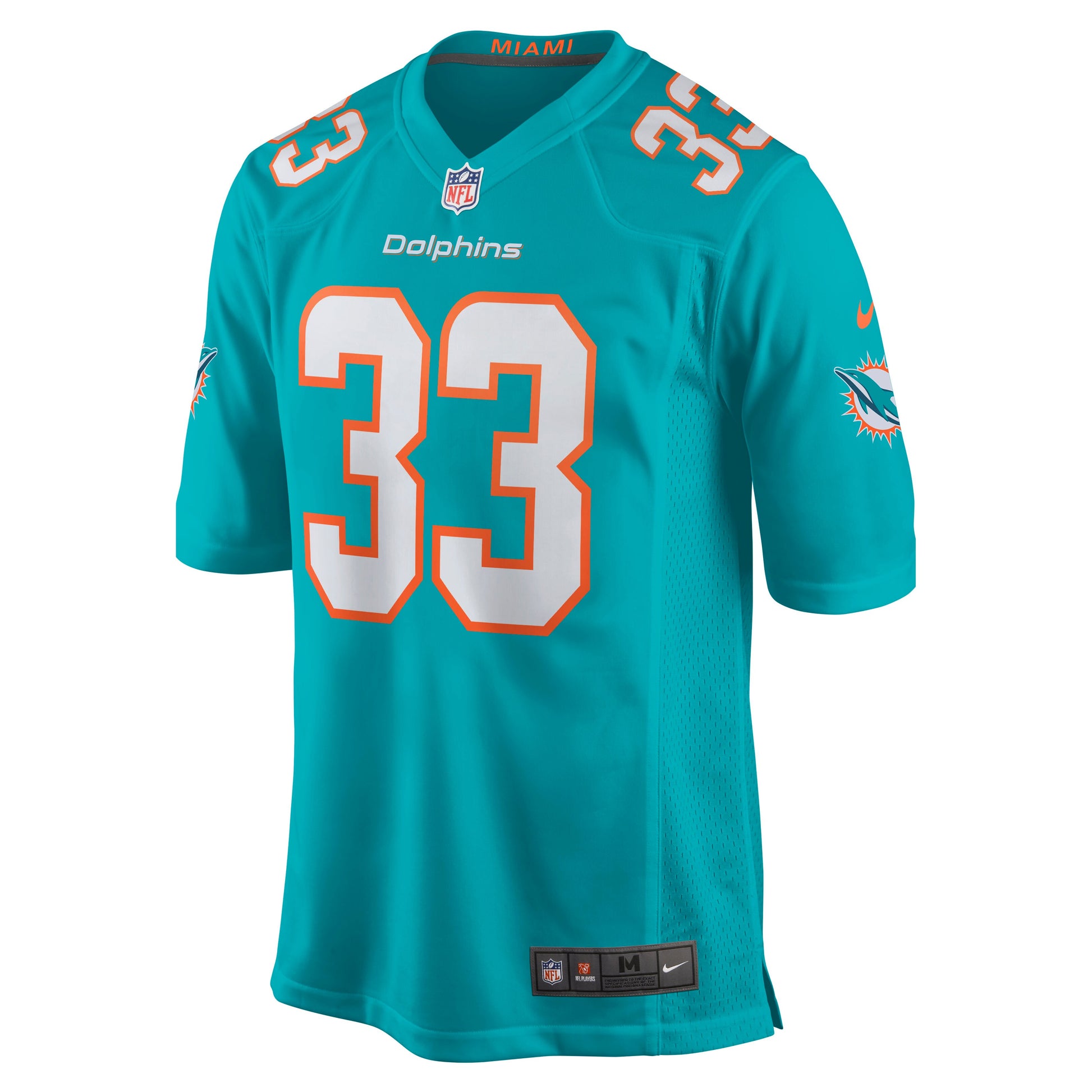 Miami Dolphins Jamal Perry Game Aqua Football Jersey product image