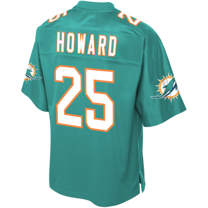 Miami Dolphins Xavien Howard Pro Line Big & Tall Aqua Football Jersey product image