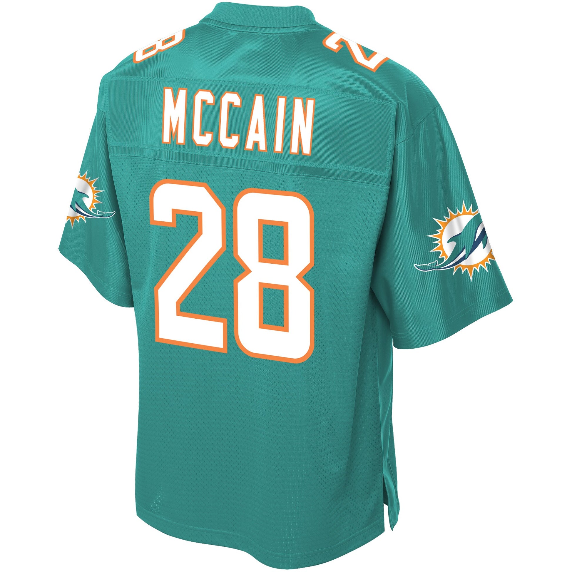 Miami Dolphins Bobby Mccain Pro Line Big & Tall Aqua Football Jersey product image