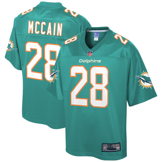 Miami Dolphins Bobby Mccain Pro Line Big & Tall Aqua Football Jersey product image