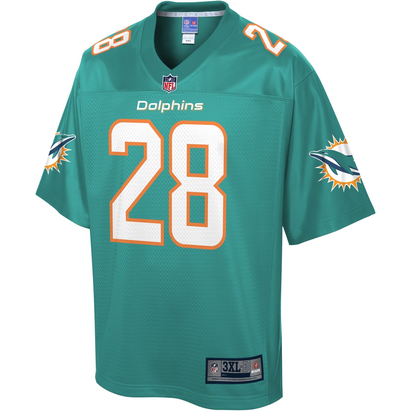 Miami Dolphins Bobby Mccain Pro Line Big & Tall Aqua Football Jersey product image