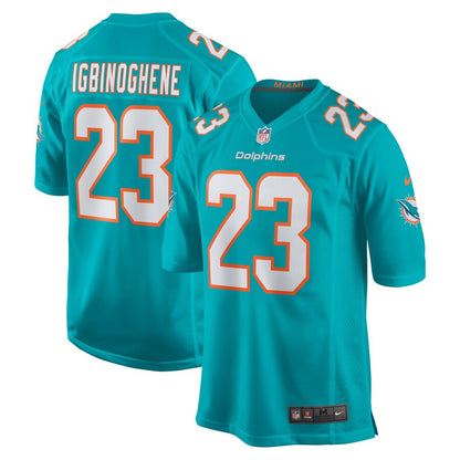 Miami Dolphins Noah Igbinoghene Team Game Aqua Football Jersey product image