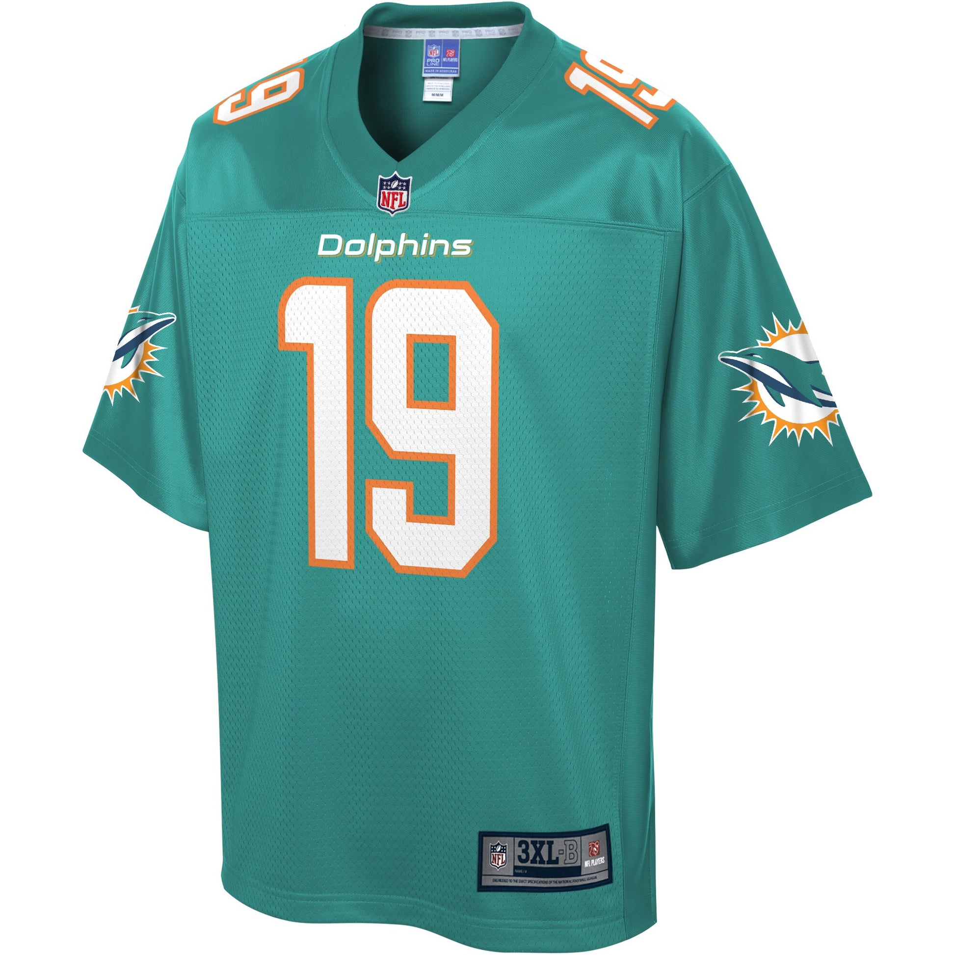 Miami Dolphins Jakeem Grant Pro Line Big & Tall Aqua Football Jersey product image