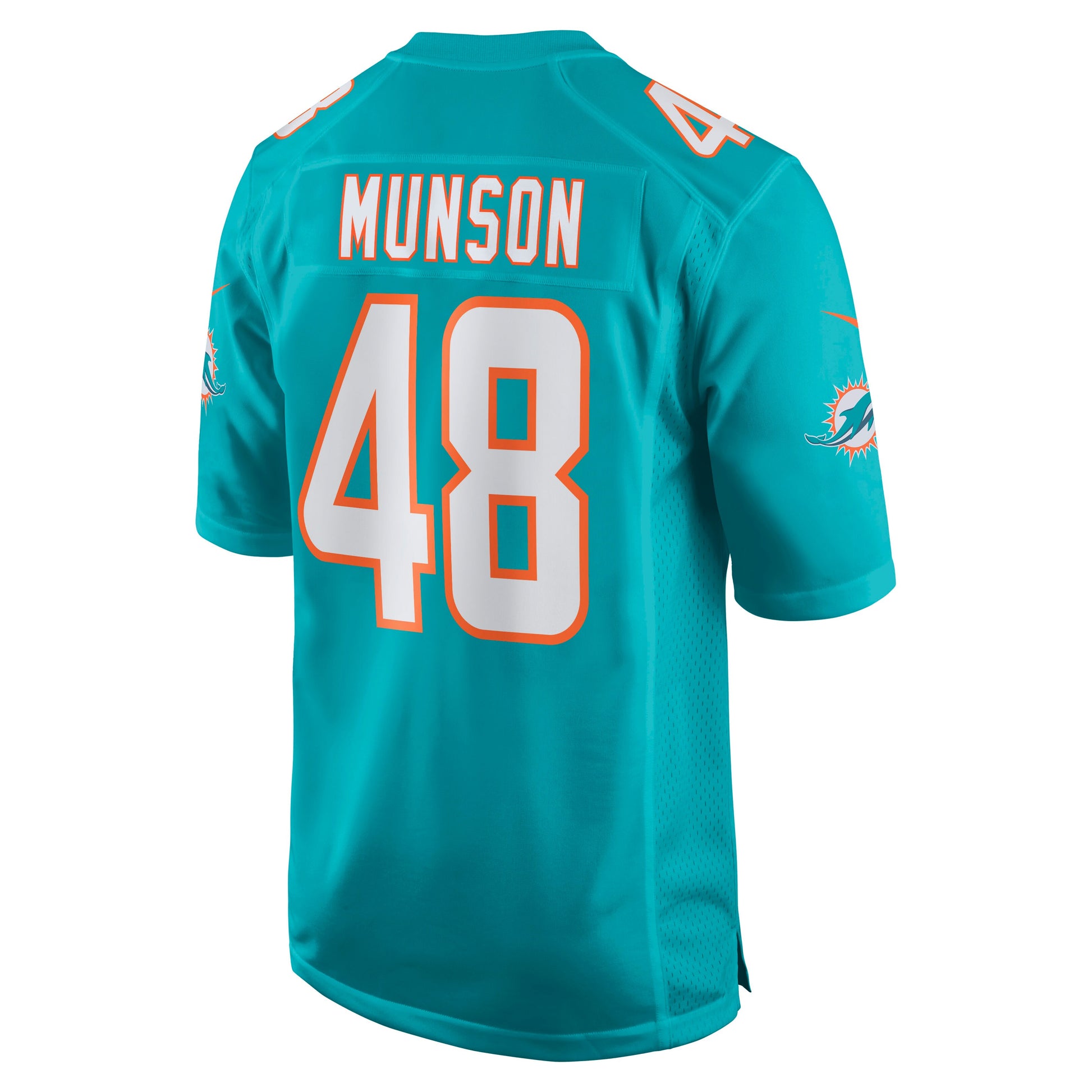 Miami Dolphins Calvin Munson Game Aqua Football Jersey product image