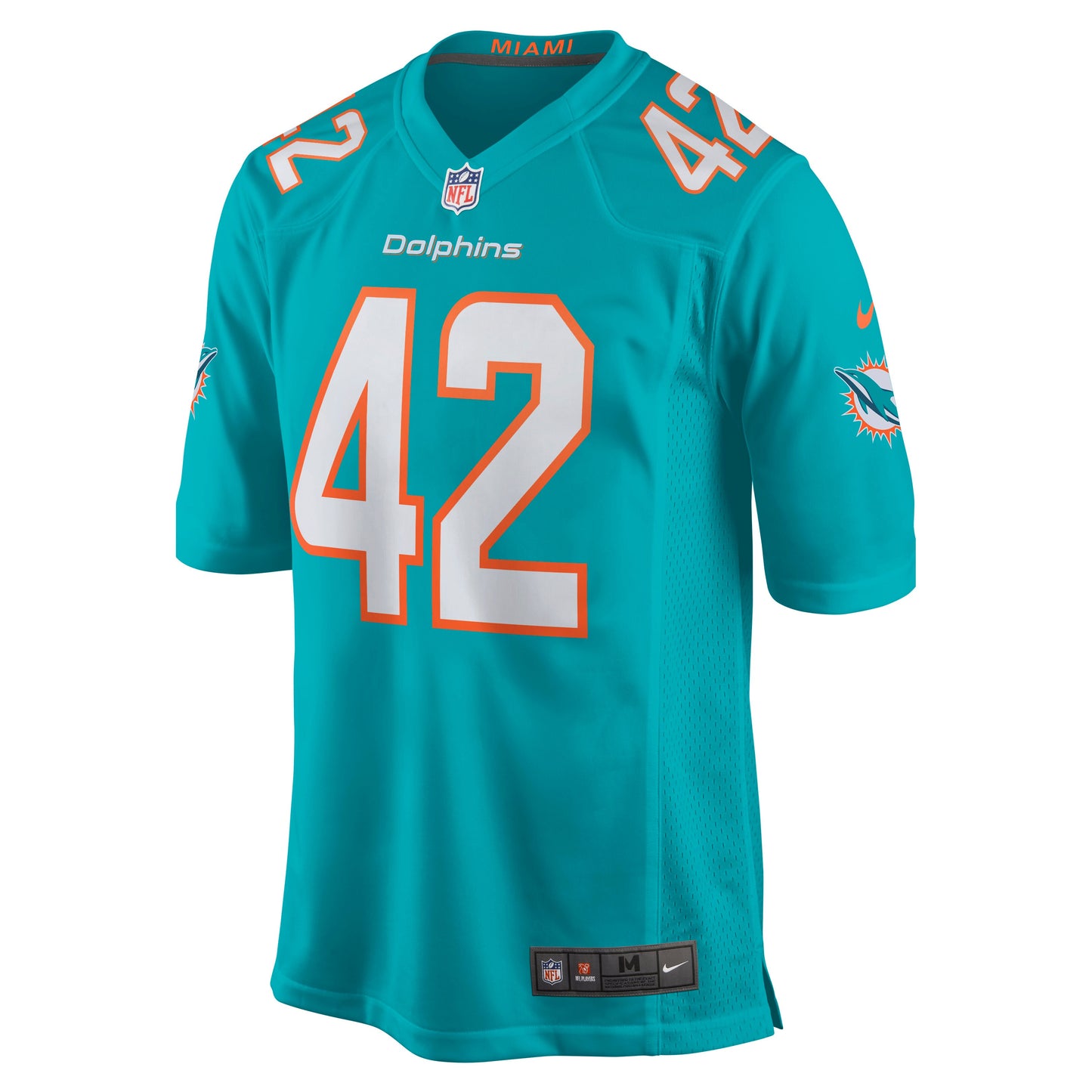 Miami Dolphins Clayton Fejedelem Game Aqua Football Jersey product image