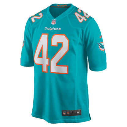 Miami Dolphins Clayton Fejedelem Game Aqua Football Jersey product image