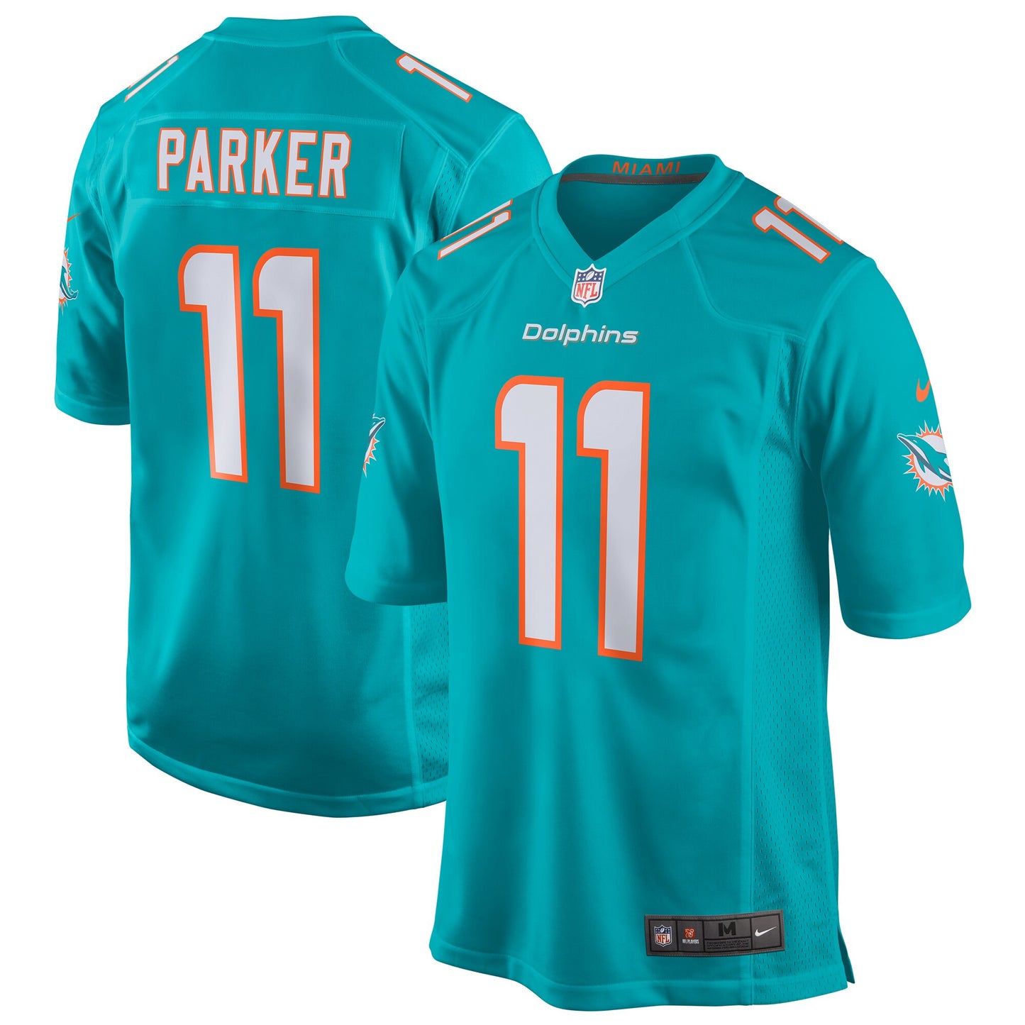 Miami Dolphins Devante Parker Game Aqua Football Jersey product image