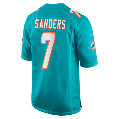 Miami Dolphins Jason Sanders Game Aqua Football Jersey product image