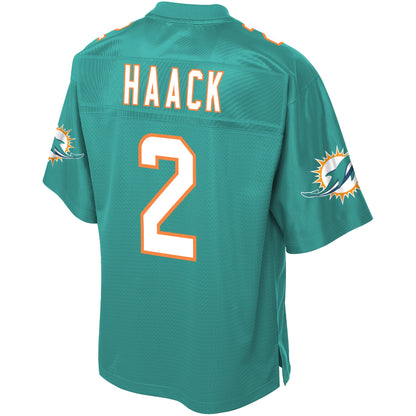 Miami Dolphins Matt Haack Pro Line Big & Tall Aqua Football Jersey product image
