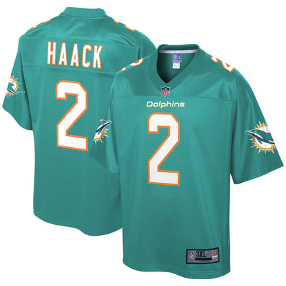 Miami Dolphins Matt Haack Pro Line Big & Tall Aqua Football Jersey product image