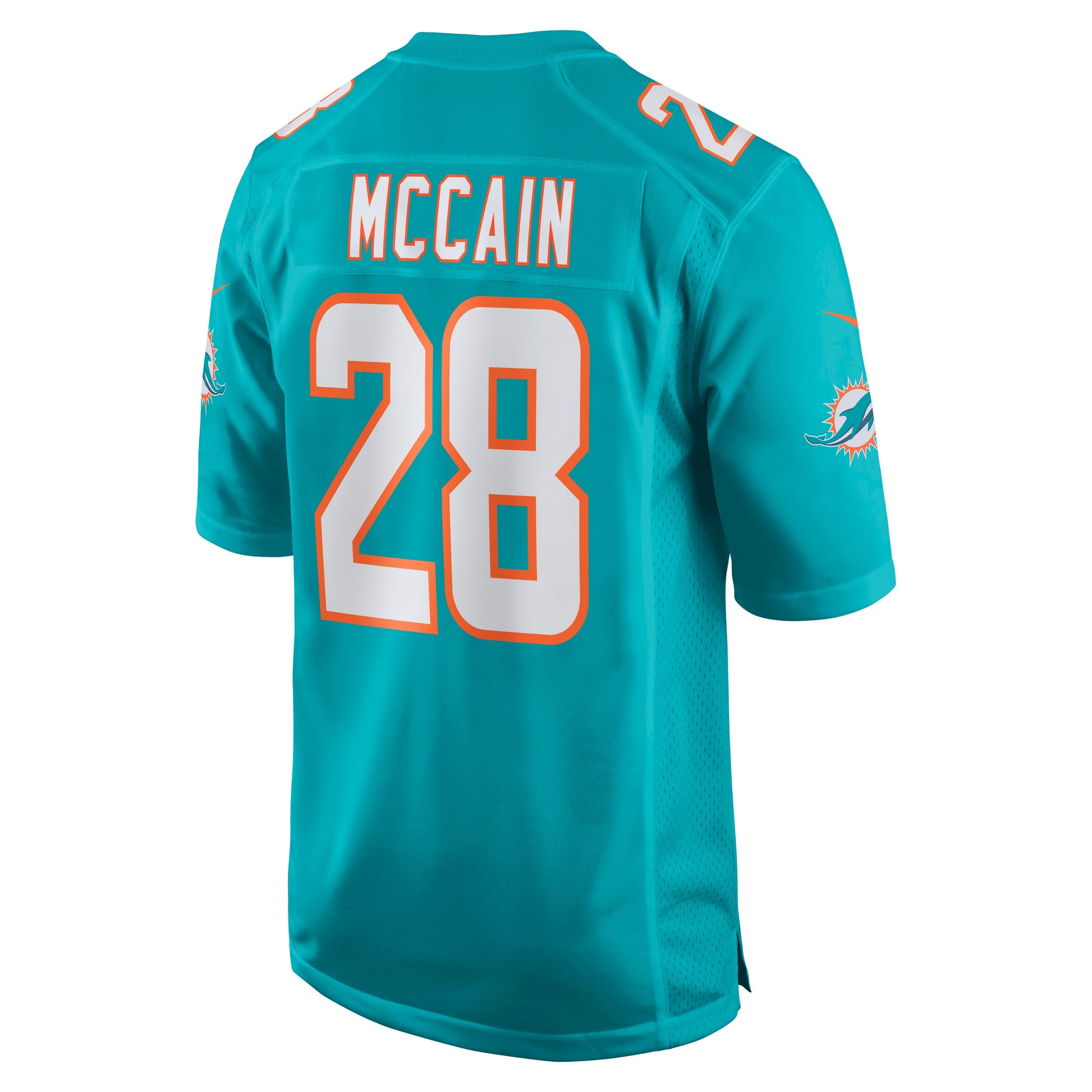 Miami Dolphins Bobby Mccain Game Aqua Football Jersey product image