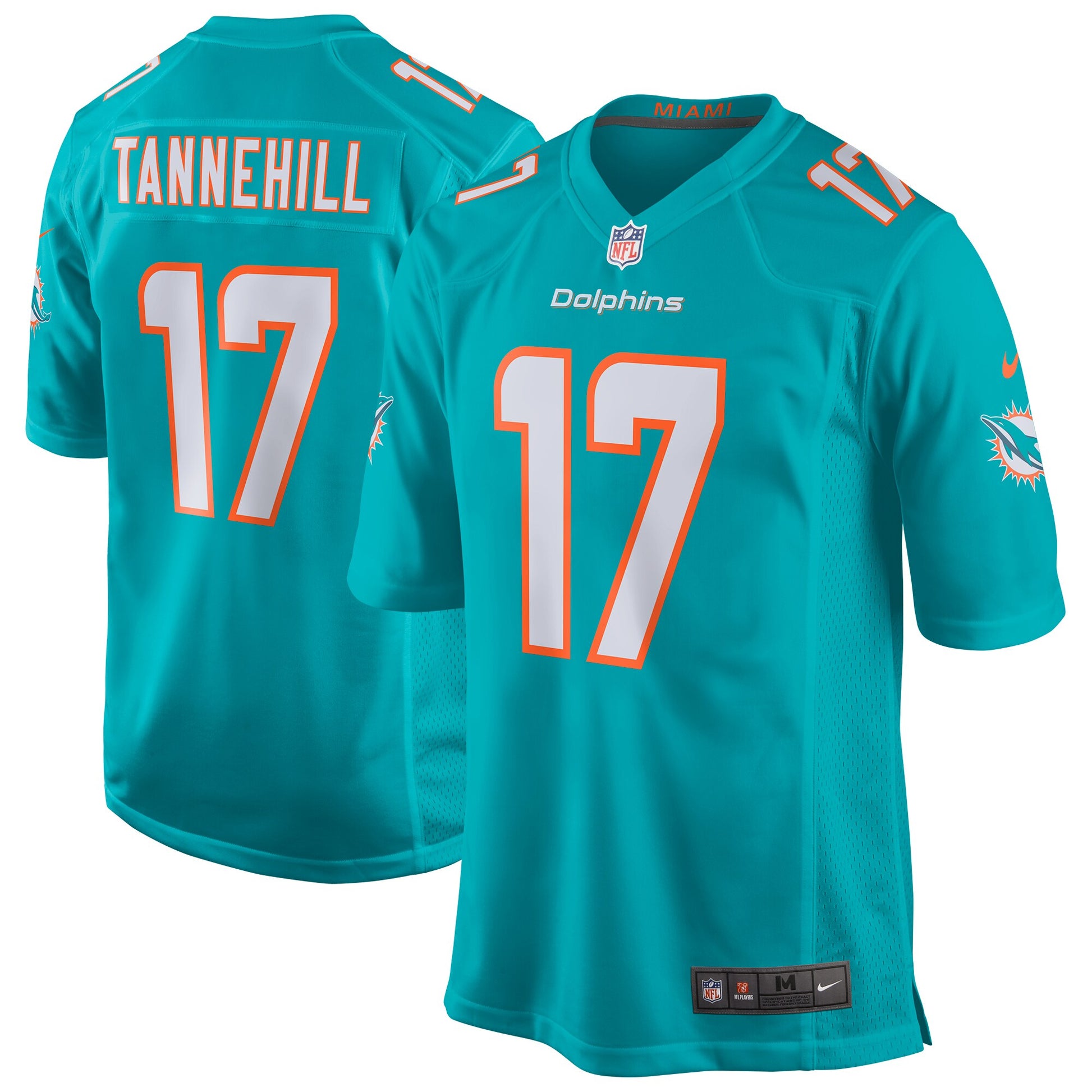Miami Dolphins Ryan Tannehill New 2018 Game Aqua Football Jersey product image