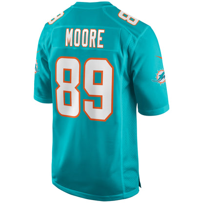 Miami Dolphins Nat Moore Game Aqua Football Jersey product image
