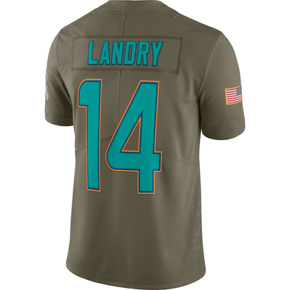 Miami Dolphins Jarvis Landry Limited Salute To Service Olive Football Jersey product image