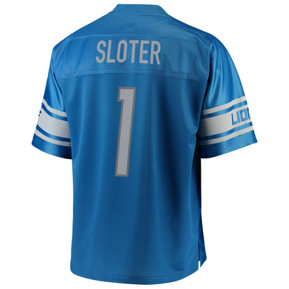 DET KS  Pro Line Blue Big Tall Jersey rtj football 1108