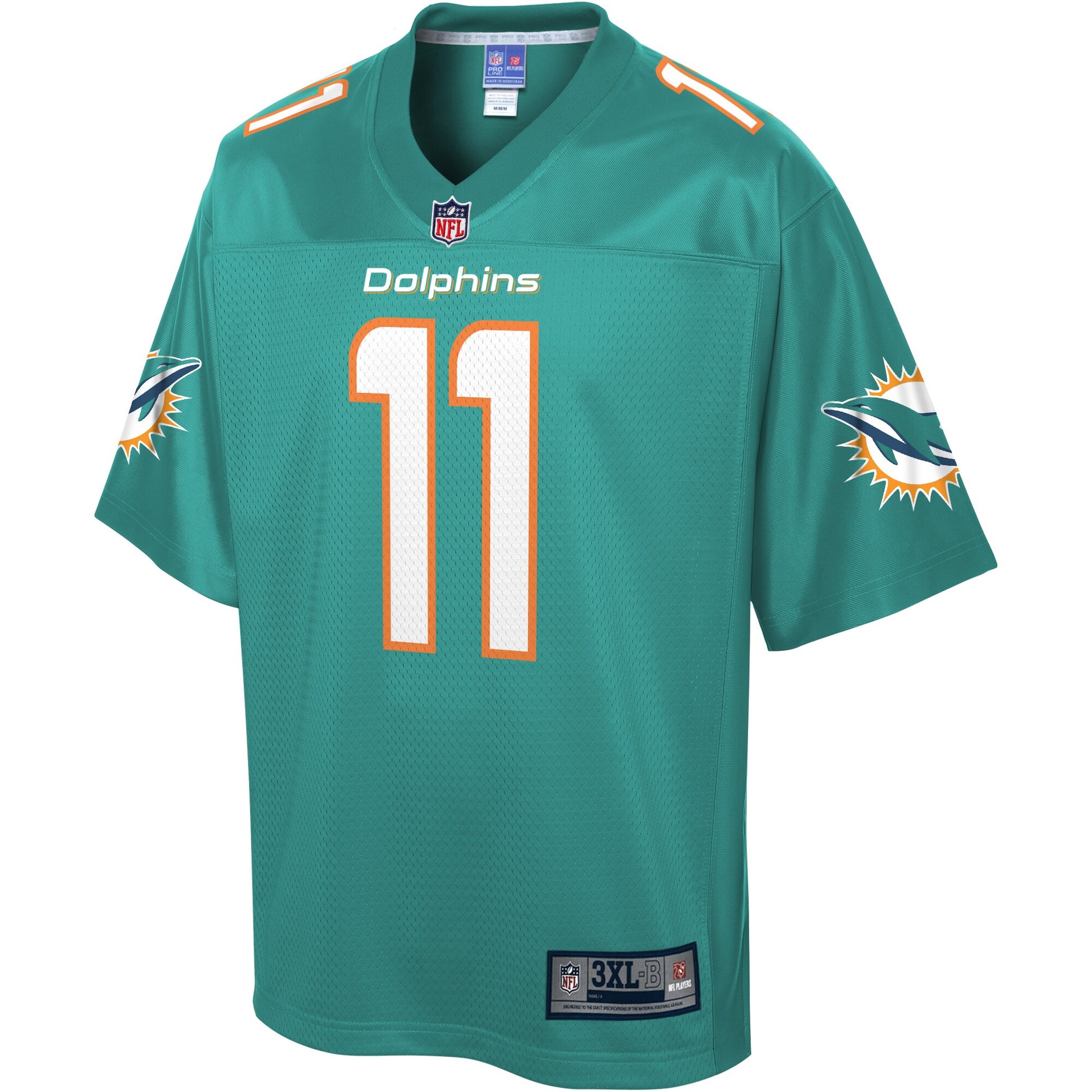 Miami Dolphins Devante Parker Pro Line Big & Tall Aqua Football Jersey product image