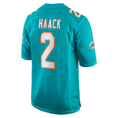 Miami Dolphins Matt Haack Game Aqua Football Jersey product image