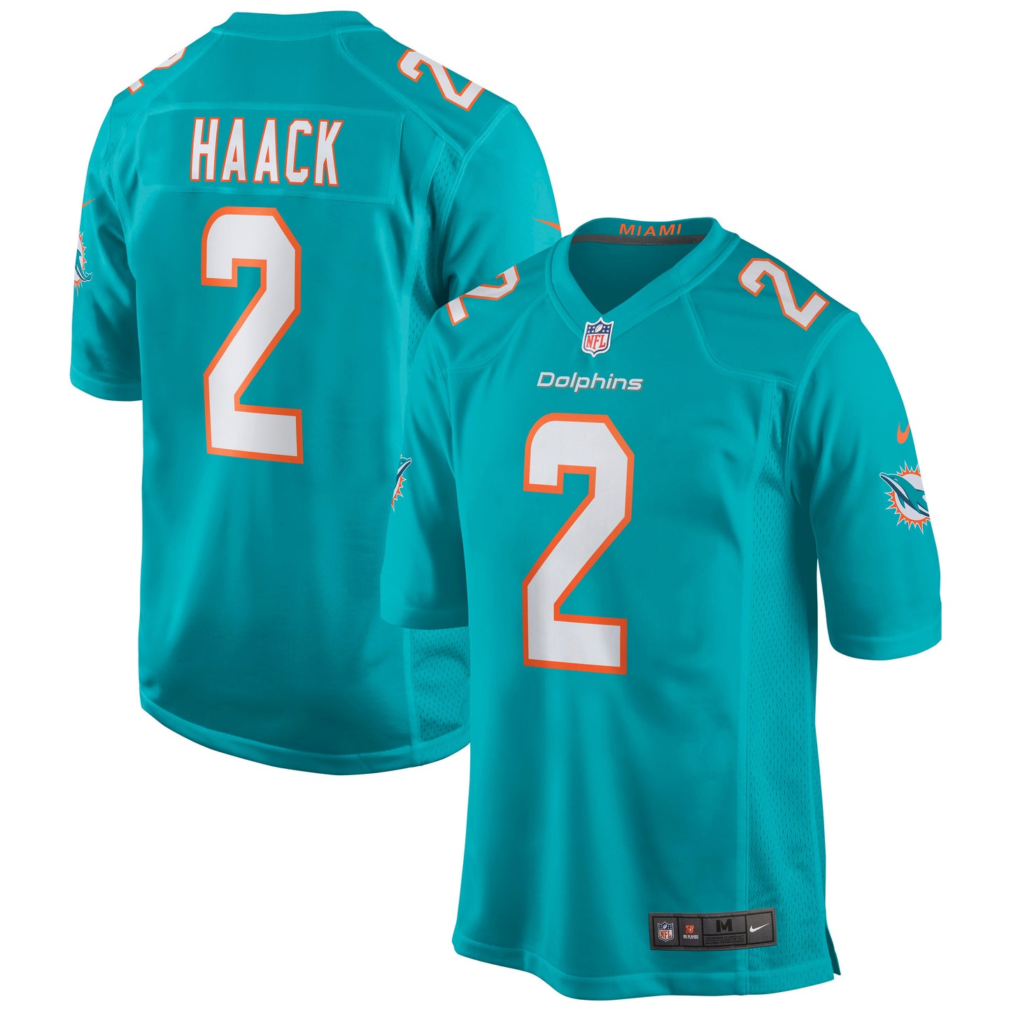 Miami Dolphins Matt Haack Game Aqua Football Jersey product image