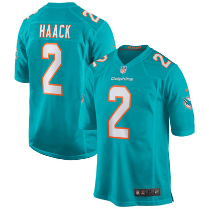 Miami Dolphins Matt Haack Game Aqua Football Jersey product image