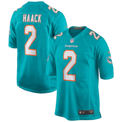 Miami Dolphins Matt Haack Game Aqua Football Jersey product image