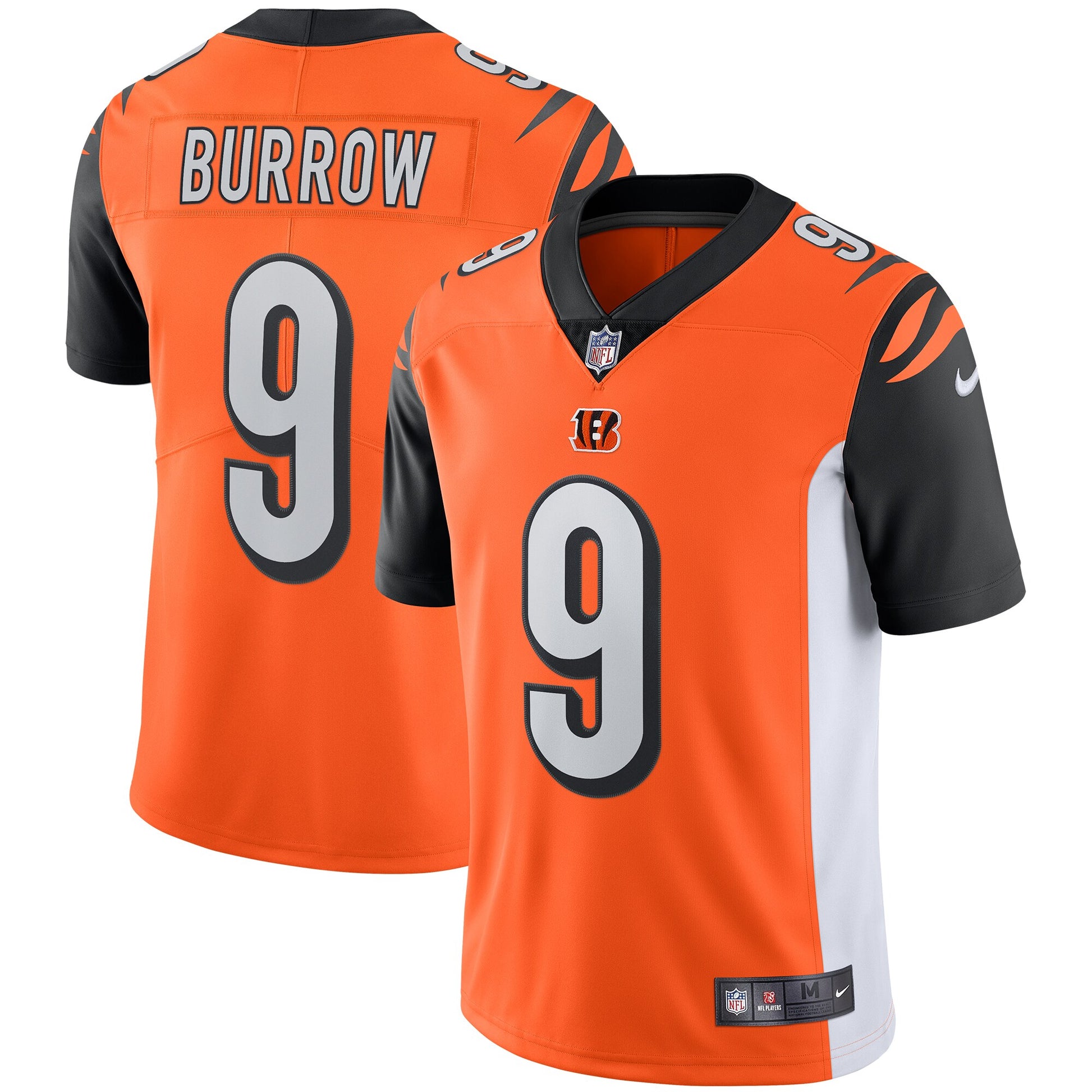 Cincinnati Bengals Joe Burrow Limited Orange Football Jersey product image