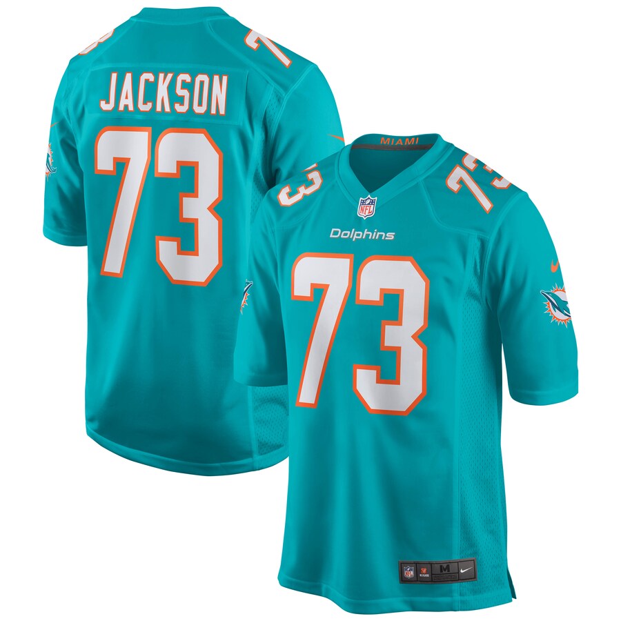 Miami Dolphins Austin Jackson Game Aqua Football Jersey product image