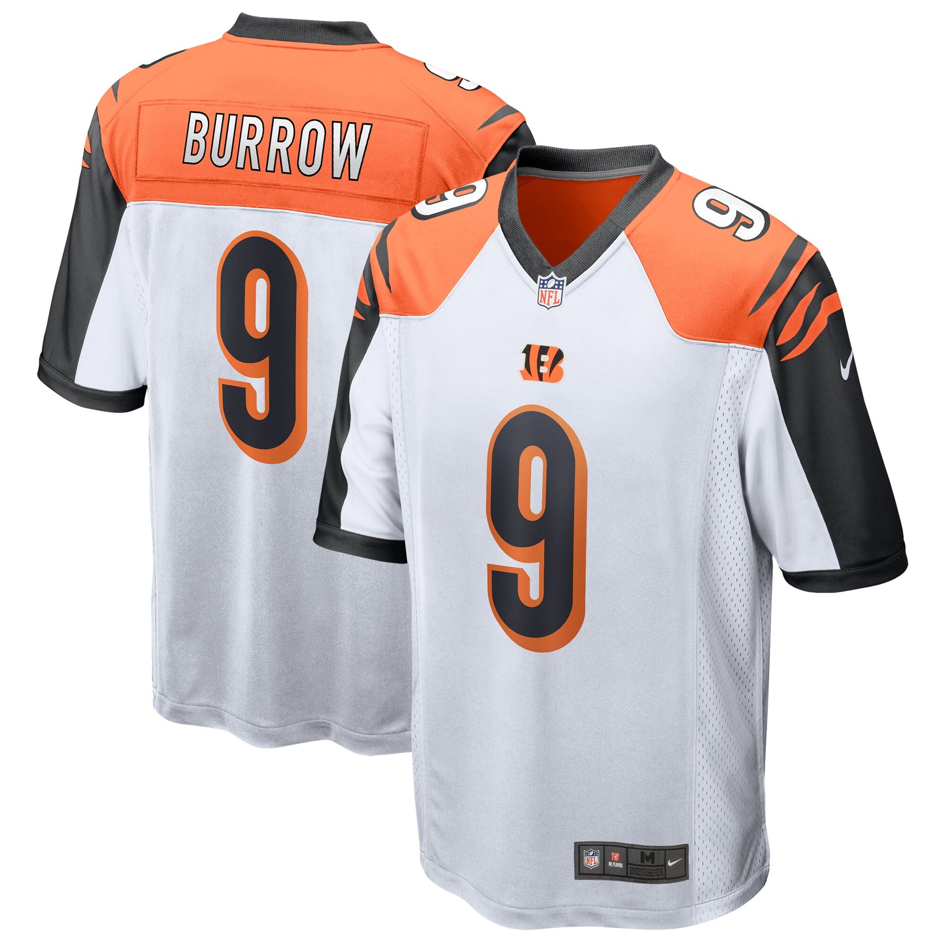 Cincinnati Bengals Joe Burrow Game White Football Jersey product image