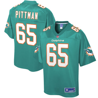 Miami Dolphins Jamiyus Pittman Pro Line Big & Tall Aqua Football Jersey product image