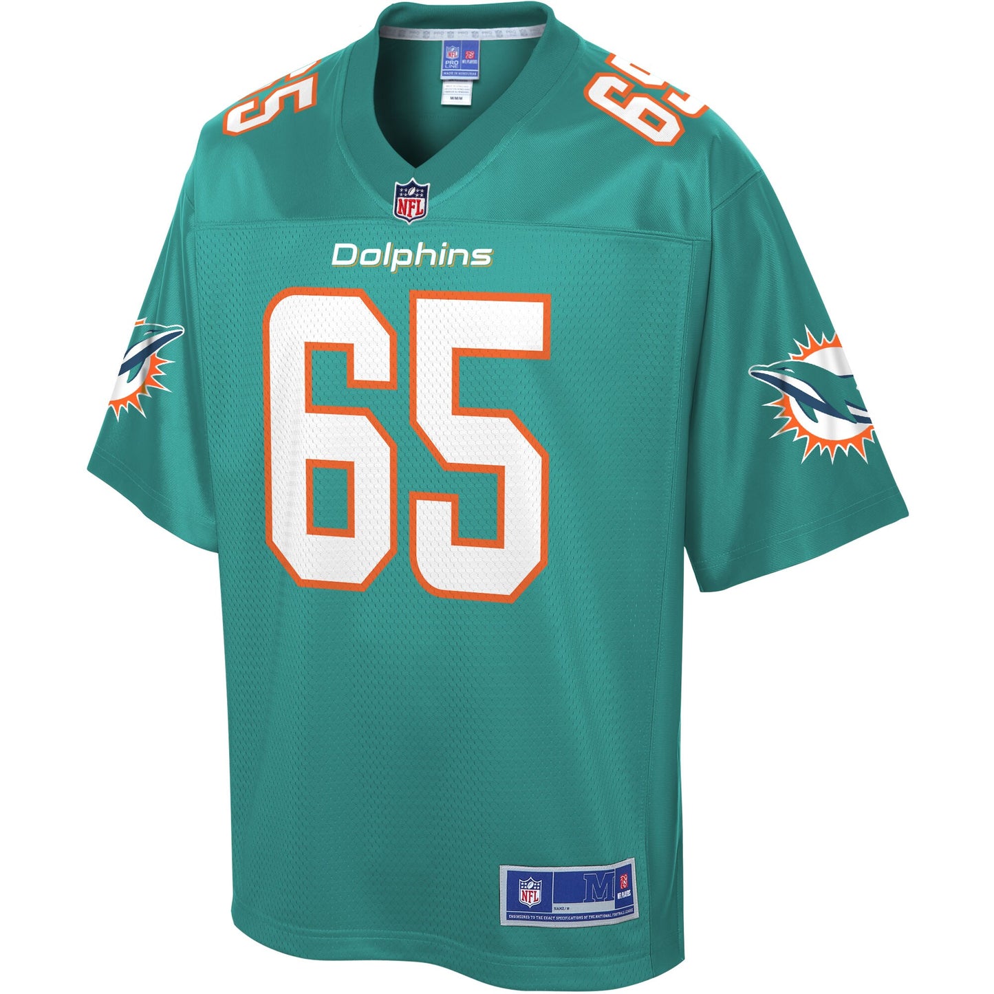 Miami Dolphins Jamiyus Pittman Pro Line Big & Tall Aqua Football Jersey product image