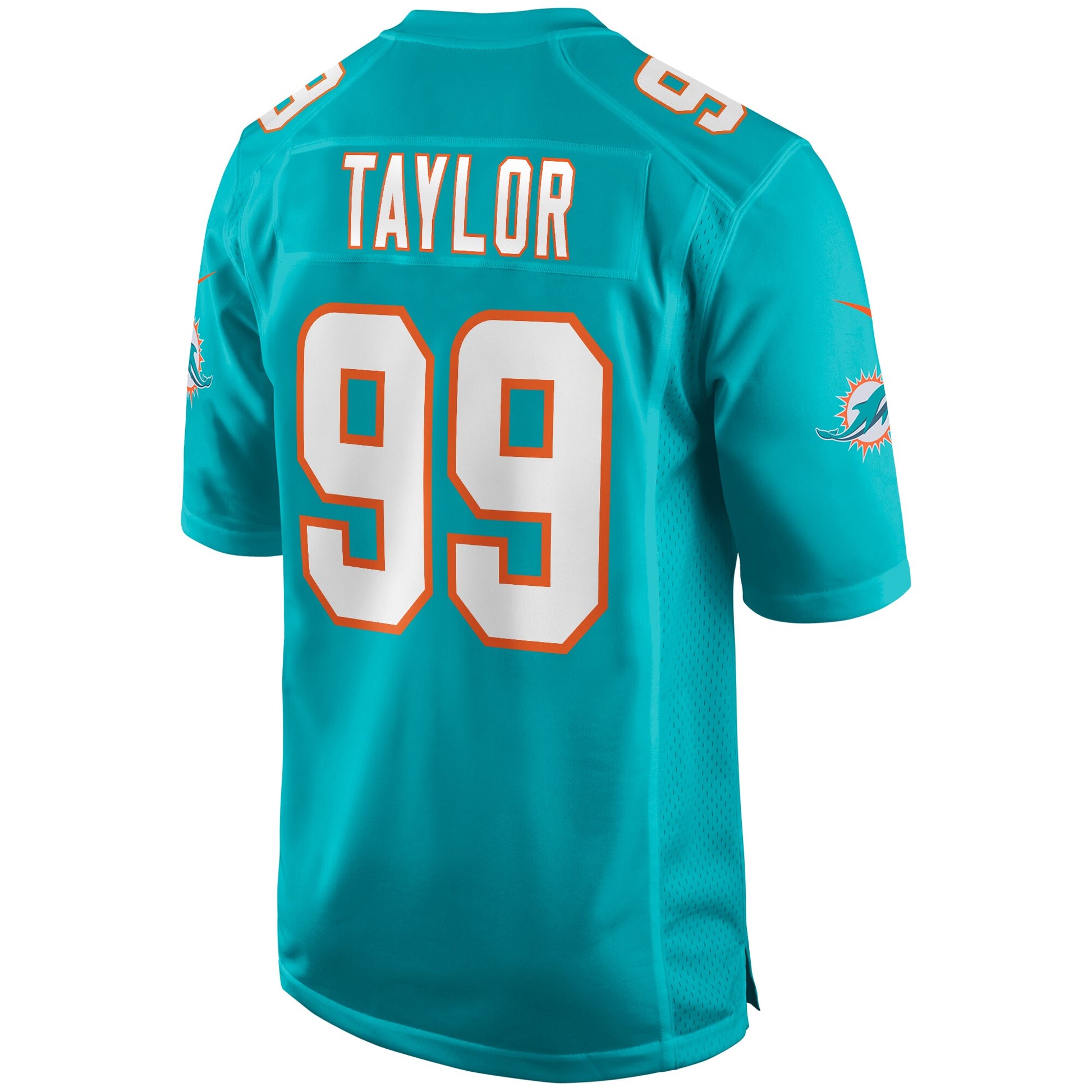 Miami Dolphins Jason Taylor Game Aqua Football Jersey product image