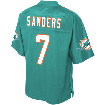 Miami Dolphins Jason Sanders Pro Line Big & Tall Aqua Football Jersey product image